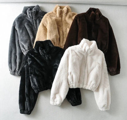 Flauschiger Zipper