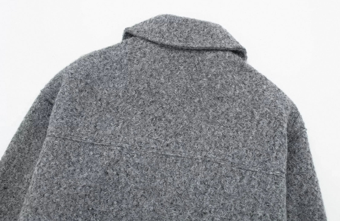 Baumwoll Zipper mit Kragen