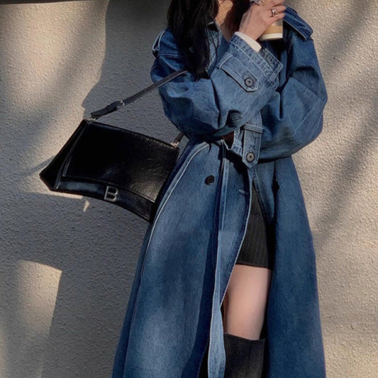 Denim Jeansmantel