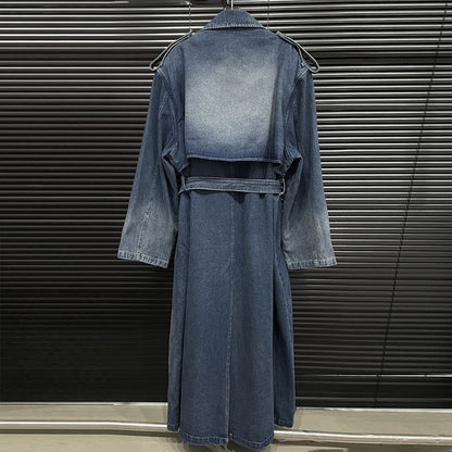 Denim Jeansmantel
