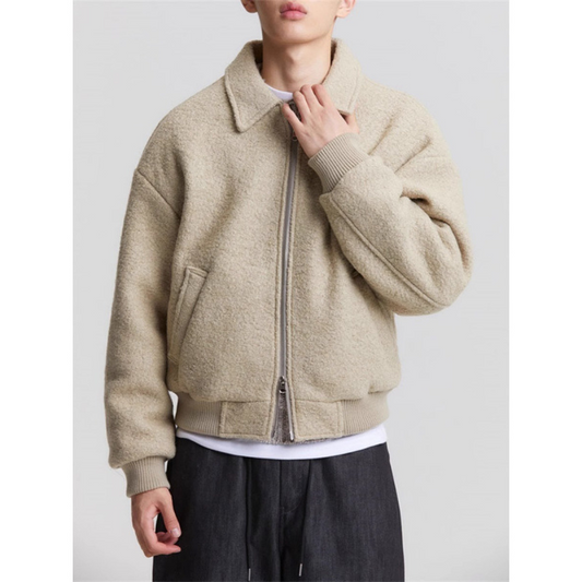 Kragenjacke mit Reißverschluss