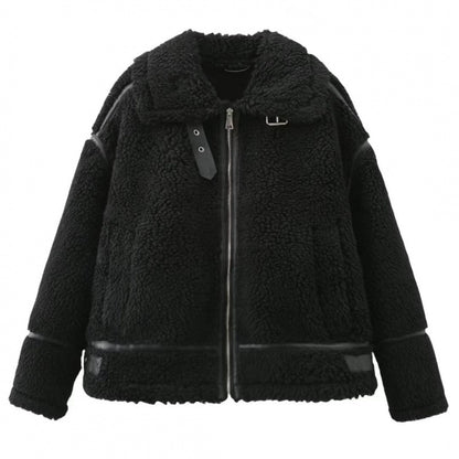 Trendy Teddy Lederjacke